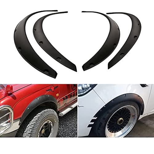 Image of 4PC Fender Flares 4PCS 3.5 inch /890mm Wheel Fender Flares Wheel Arches Universal for All car Flexible Wide Body Universal for Car.