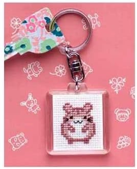 Amazon クロスステッチキーリングキット オリムパスks 25 ハムスター アリスハウスオリジナルのクロスステッチ 刺繍 用図案おまけセット 刺しゅうキット 通販