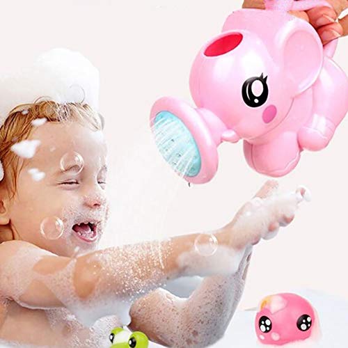 Heaven2017 Cartoon Elephant Sprinkler Baby Bath Shower Toy Pink #TOP1