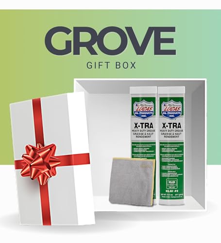Image of Lucas Oil Products X-Tra Heavy Duty Grease 14.5 oz Bundle with Microfiber Cloth - Long-Lasting, Waterproof Grease for Automotive, Agricultural, and Industrial Use - Gift Set (3 Items)