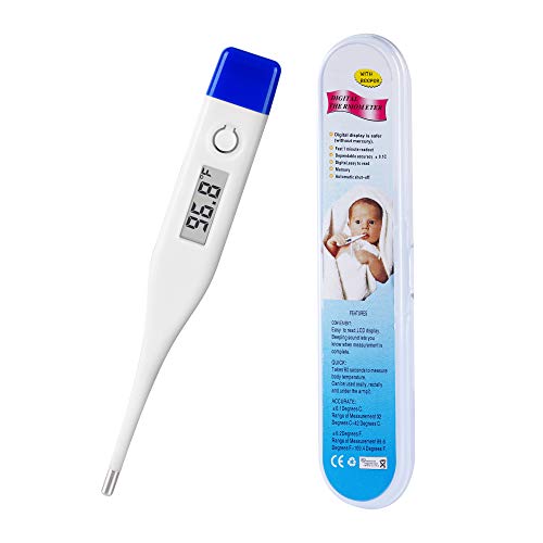 Digital Thermometer [Degree Fahrenheit / °F] Accurate and Fast Reading Thermometer for Adults