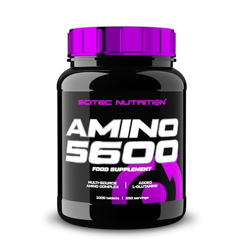 Scitec Nutrition Amino 5600 Comprimidos, Aminoácidos Esenciales y BCAA con L-Glutamina, Ayuda a la...