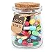 XHDAI Capsule Letters Message in a Bottle Glass，Capsule Message Pills/Love Letter/Cute Gifts Ideas for Boyfriend/Girlfriend. (Mixed Color 60PCS)