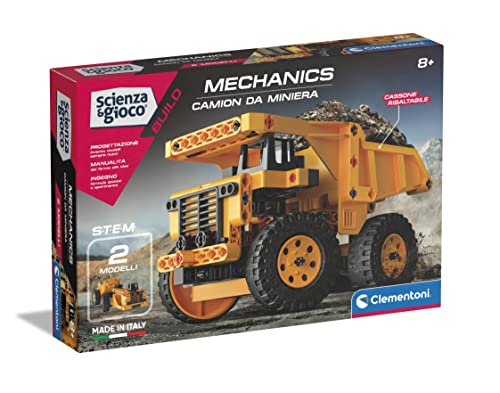 SET COSTRUZIONI PER BAMBINI: Con oltre 150 componenti sarà possibile ricreare 2 modelli di camion con cassone ribaltabile, per caricare e scaricare materiali preziosi, rocce e tanto altro ancora!
