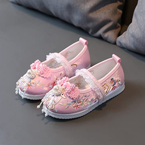 Children House Shoes Girls Flat Bottomed Embroidered Sandals Fashionable Children Performance Shoes3