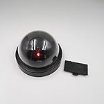 Fake-Security-CameraFuers-Simulation-Dummy-Hemisphere-Dome-Camera-IndoorOutdoor-Waterproof-with-Flashing-Red-LED-Light-and-CCTV-Warning-Sticker-for-Home-Business2-Pack