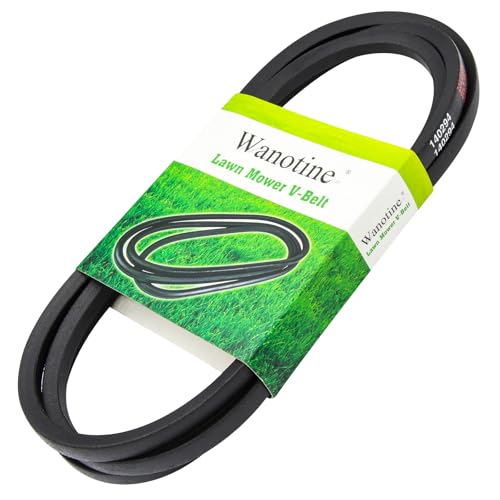 Wanotine 532140294 140294 Drive Belt Replaces Craftsman Husqvarna AYP Poulan 140067 532140067 581982501 Fits Husqvarna LTH130 YTH150 YTH180 YTH1542XP YTH1842 YTH1848XP Ride Mower (1/2 x 82)