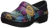 Crocs Women's Neria Pro II Clog | Slip Resistant Work Shoes, Black/Multi Floral, 9