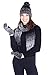 Arctic Paw Adult 3 Piece Winter Bundle - Beanie Scarf and Mitten Set, Black/Grey