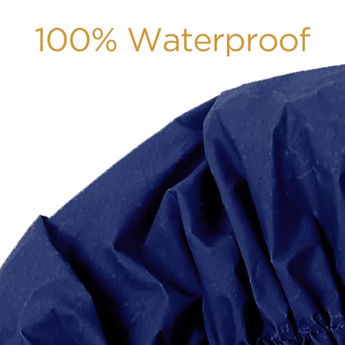 Bonnet de douche Donna bleu marine réutilisable de qualité supérieure - 2