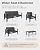 Oasbira Aluminum Outdoor Patio Furniture Set with Coffee Table, 4 Piece Patio Conversation Sets with Washable Thick Cushions, Patio Sectional Furniture Set for Porch, Balcony, Deck, Graphite