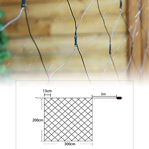 Lichternetz SALCAR 2x3m mit Anti-Rost LED für Außenanwendungen