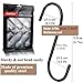 ESFUN 30 Pack 3.7 inch Length S Hooks Black Steel S Shaped Hooks for Hanging Jeans Pans Pots Plants Bags Towels Kitchen Closet Hooks Hanger, Fit The Rod Dia Less than1 inches