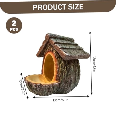 Mangeoire oiseaux extérieure résine imperméable lot de 2 décoration de jardin