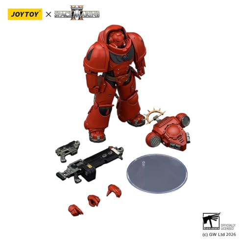 JOYTOY Action Figures Warhammer 40K 5inch Game Edition Heavy Intercessor with Heavy Bolt Rifle and Bolt Pistol 1/18 Movable Model Collectible Figurine Ages 15+ (Blood Angels) by JOYTOY - Used condition - Image 5