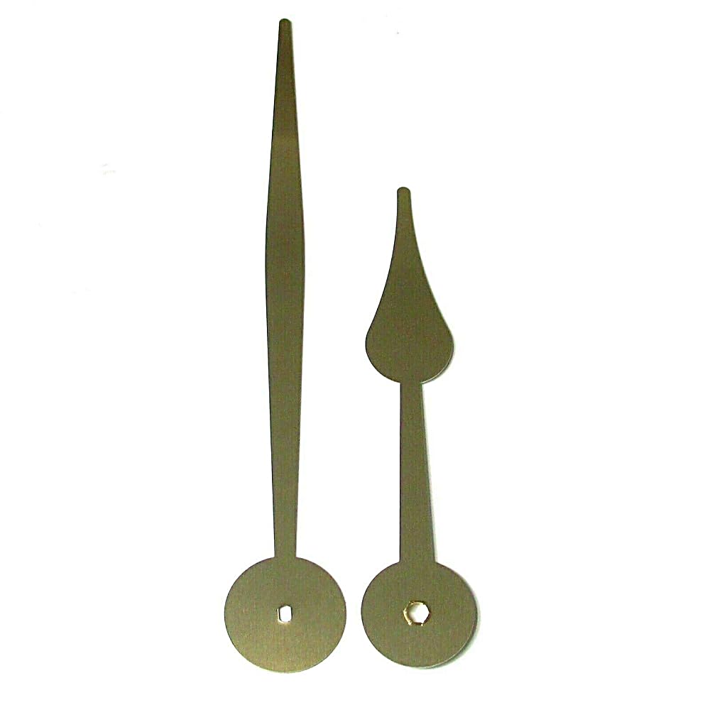 Dans Clock Shop Gold Replacement Metal Screw Fit Extra Long Clock Hands Compatible With Japanese Eyeshaft Quartz High Torque Movement Mechanism 170Mm