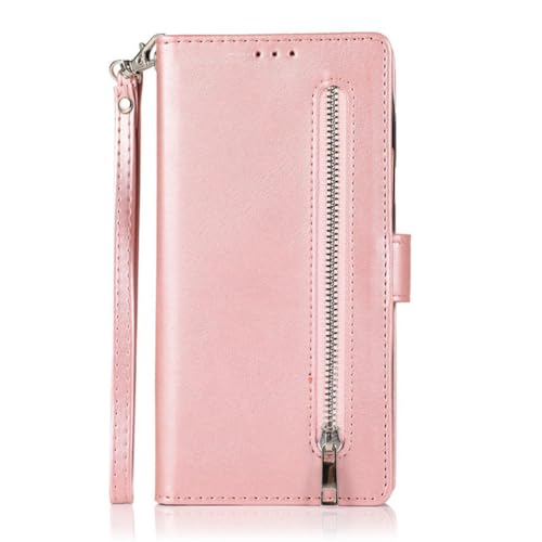 Housse fermeture éclair pour Samsung S22 Ultra avec portefeuille et rabat antichoc