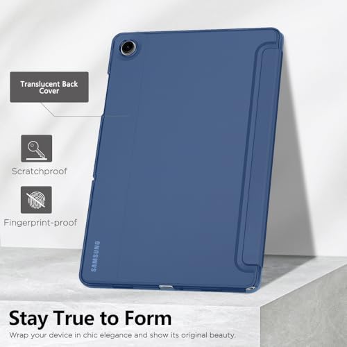 Image of MoKo for Samsung Galaxy Tab A11 Plus / A11+ Case 11 Inch 2026, Galaxy Tab A9 Plus / A9+ Case 11 Inch 2024, Slim Stand Hard PC Translucent Back Shell Smart Cover, Auto Wake /Sleep, Denim