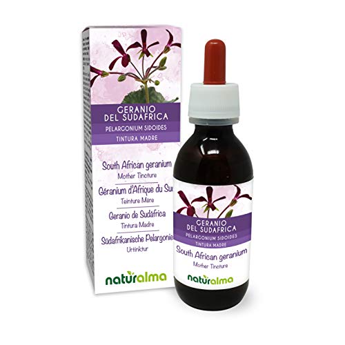 Geranio de Sudáfrica (Pelargonium sidoides) raíces Tintura Madre sin alcohol Naturalma - Extracto...