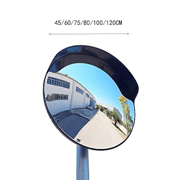 ZJYWMM Black Convex Mirror Traffic, Specchio Convesso Privo di distorsioni per Computer, Adatto per obiettivi grandangolari da 30 cm / 45 cm / 60 cm (Colore: Nero, Dimensioni: 30 cm)