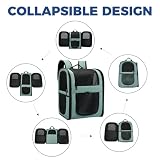 Apollo Walker Cat Carrier i Dog Carrier, Dla Dużych i Małych Kotów (2-15 kg), Oddychający Siatkowy Transporter Dla Zwierząt, Idealny na Wędrówki, Podróże i Zajęcia na świeżym Powietrzu(niebieska) | Oddychająca siatka, stabilne dno, przestronne wnętrze, wyściełane plecy, szerokie szelki, klips zabezpieczający