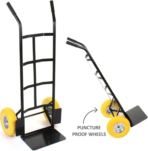 Buystarget 2x 10" Hand Truck Tyres 4.10/3.50-4 Solid Rubber Tyre PU Foam Filled Yellow Sack Tyre for Trolley Cart Sack Truck Wheel Barrow Replacement Wheel Puncture Proof 3 Buystarget 2x 10" Hand Truck Tyres 4.10/3.50-4 Solid Rubber Tyre PU Foam Filled Yellow Sack Tyre for Trolley Cart Sack Truck Wheel Barrow Replacement Wheel Puncture Proof - Image 3
