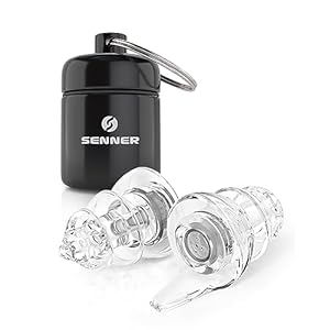 Senner Bouchons d’oreilles de protection d’oreille PartyPro avec étui en aluminium, idéal pour les fêtes, concerts, facile à transporter pour une excellente réduction du bruit