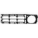 Vantage Auto Parts - Grille Passenger Side Compatible with Ford F-150 / F-250 / F-350 / F-100 1976-1977 | Direct Replacement | Plastic | Silver | D6TZ8150A | FO1200106