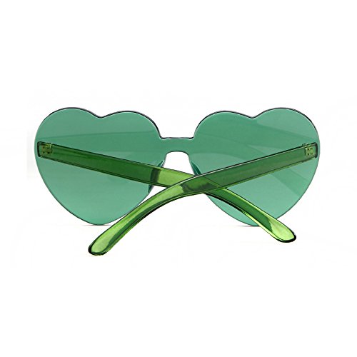ADE WU Cute Heart Sunglasses for Women Men Trendy Fun Colorful Rave Party Sun Glasses4