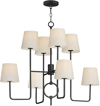 Maxim Paoli - 8 Light 2-Tier Chandelier-27.75 Inches Tall and 34 Inches Wide