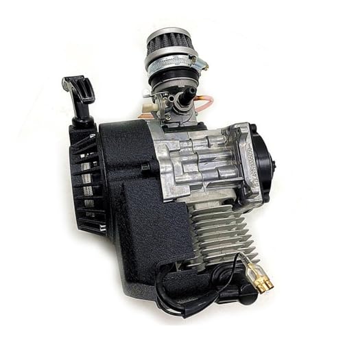 Moteur 2 temps 49cc à lanceur alu avec transmission d'air pour mini quad pocket bike