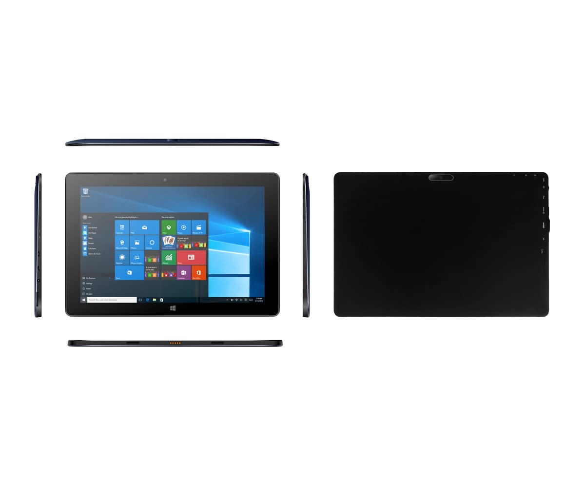 Tablette Tactile 10 Pouces 6GB RAM 64 Go Rom, Windows 11, HD 1280x800 IPS, 1,6 GHz, processeur, 2MP + 5MP Dual Camera, Double 3000mAh Battery, GPS, WiFi, Bluetooth 4.2, Type C, OTG