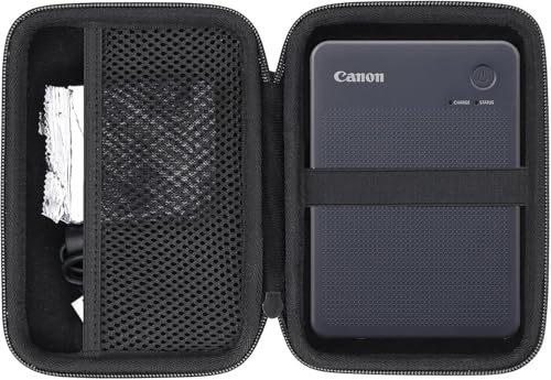 Questa custodia portatile da viaggio per stampante fotografica perfetta per la tua stampante fotografica portatile Canon SELPHY QX10 e stampante fotografica di carta quadrata Canon Selphy, la stampante fotografica Canon stampante fotografica ha più spazio per ospitare la carta fotografica Selphy striscia fotografica Canon Zink e altri accessori.