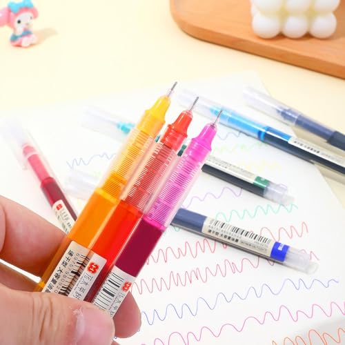 Bolígrafo gel azul punta 0.5mm pack 3 piezas miniatura 4