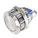 Produktbild Drucktaster - Schraubkontakte - Durchmesser Ø 16 mm - aus V2A Edelstahl - staub- und wasserdicht - AC/DC - witterungsbeständig und langlebig - Flach