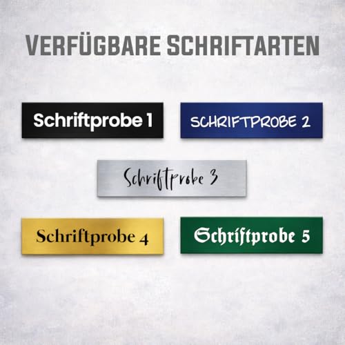 Meinearmbänder personalisierte Türschilder 2er Set – selbstklebend und wetterfest – Namensschilder für Klingel sowie Briefkasten mit Gravur… – Ansicht 4