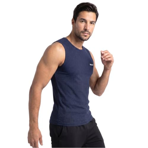 Image of Boldfit Sleeveless Tshirts for Men Cotton Gym Vest Tank Top Men Quick Dry Workout Sando for Man Stretchable Mens Baniyan Innerwear Vest for Running, Training, Yoga, Everyday Wear Comfort Fit Tshirt