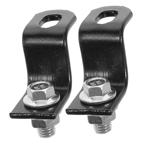 Zerodeko Bike Rear Rack Adapter Part U-shaped Connector for Electric Motorcycle Sturdy Bike Cargo Supply Black 2pcs