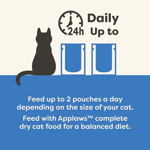 Image of Applaws Natural Premium Wet Cat Food for Adult Cats, Tuna Fillet & Salmon Recipe Mousse Pack of 12 x 70g Pouches