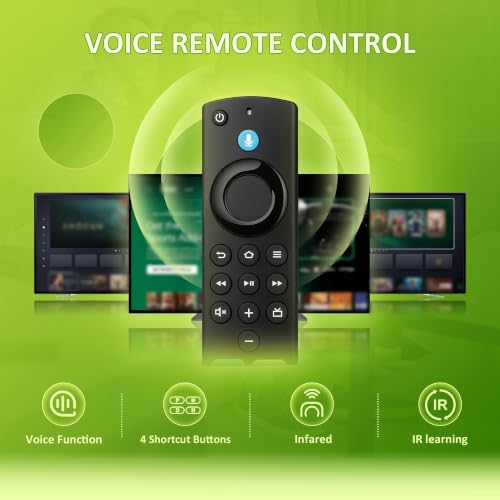 Image of Replacement Voice Remote Compatible with Fire Smart TV Cube(1st /2nd /3rd Gen),TV Stick(4K /4K Max /Lite),Smart TVs (3rd Gen)