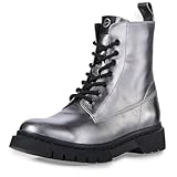 Tige en cuir Tamaris Bottines tendance pour femme 1-25833-41 - Pewter - Taille 37 EU, Ardoise, 37 EU