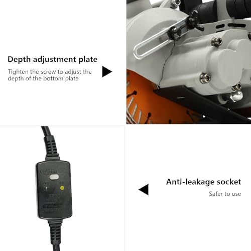 Electric Wall Chaser,5500W 7500RPM Wall Slotting Machine,Wall Groove Cutting Machine Slotter with Water Pump,40mm Maximum Groove Cutting Width, 42mm Channel Depth for Granite Marble Concrete Stone 6 Electric Wall Chaser,5500W 7500RPM Wall Slotting Machine,Wall Groove Cutting Machine Slotter with Water Pump,40mm Maximum Groove Cutting Width, 42mm Channel Depth for Granite Marble Concrete Stone - Image 6
