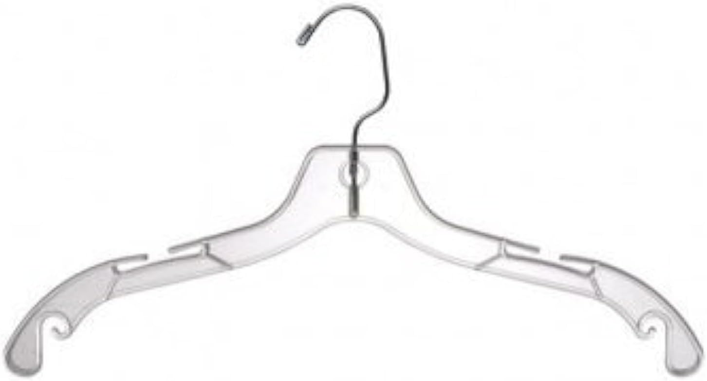 Only Hangers Plastic Bridal Hangers - Jumbo Heavy Weight - 17" Clear