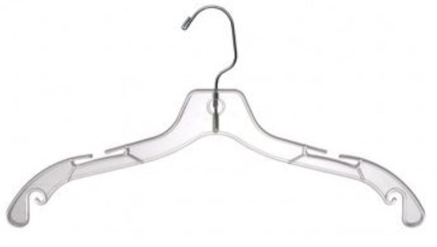 Only Hangers Plastic Bridal Hangers - Jumbo Heavy Weight - 17" Clear