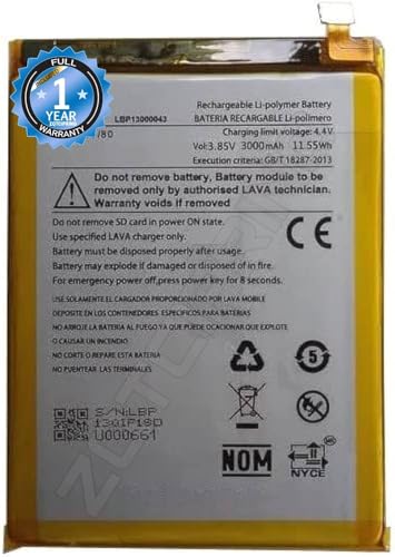 Image of Original LBP13000043 Battery for Lava Z91 / X10 Battery with 1 Year Warranty**** (R116)