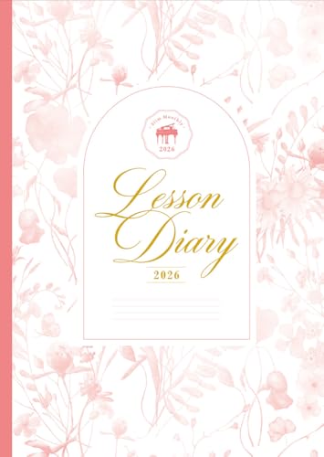 ピアノ指導者お役立ち レッスン手帳2026スリム 【マンスリー】