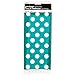 Teal Polka Dot Cellophane Bags, 20ct
