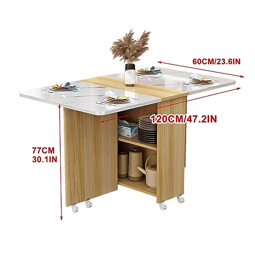 Table à abattants pour petits espaces idéale pour repas en studio urbain - 3