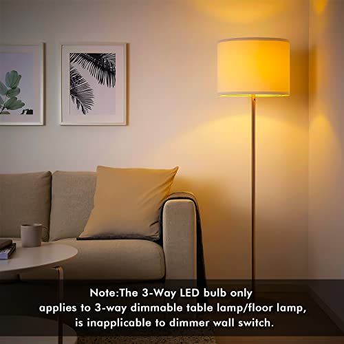Zorykn 3 Way Led Light Bulbs, 40 60 100 Watt Equivalent, 2700K Warm White, Three Way A19 Dimmable Light Bulb With E26 Medium Base, Perfect For Table Lamps, Floor Lamps, 500-1000-1500Lm, 2 Pack #TOP4