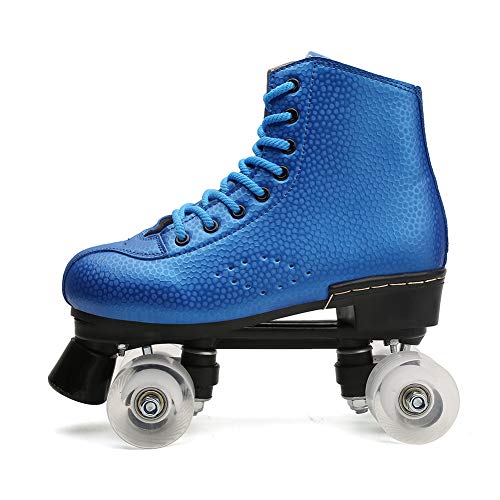Image of Gymnastic Roller Skates Women Indoor Outdoor Artistic Skates for Youth and Adults Blue 12 M US Women